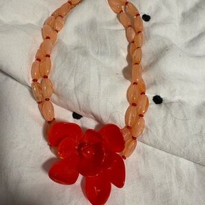 Universal Thread Red and Orange Necklace